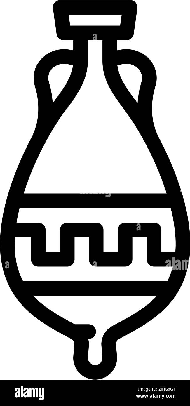 elegant amphora line icon vector illustration Stock Vector Image & Art ...