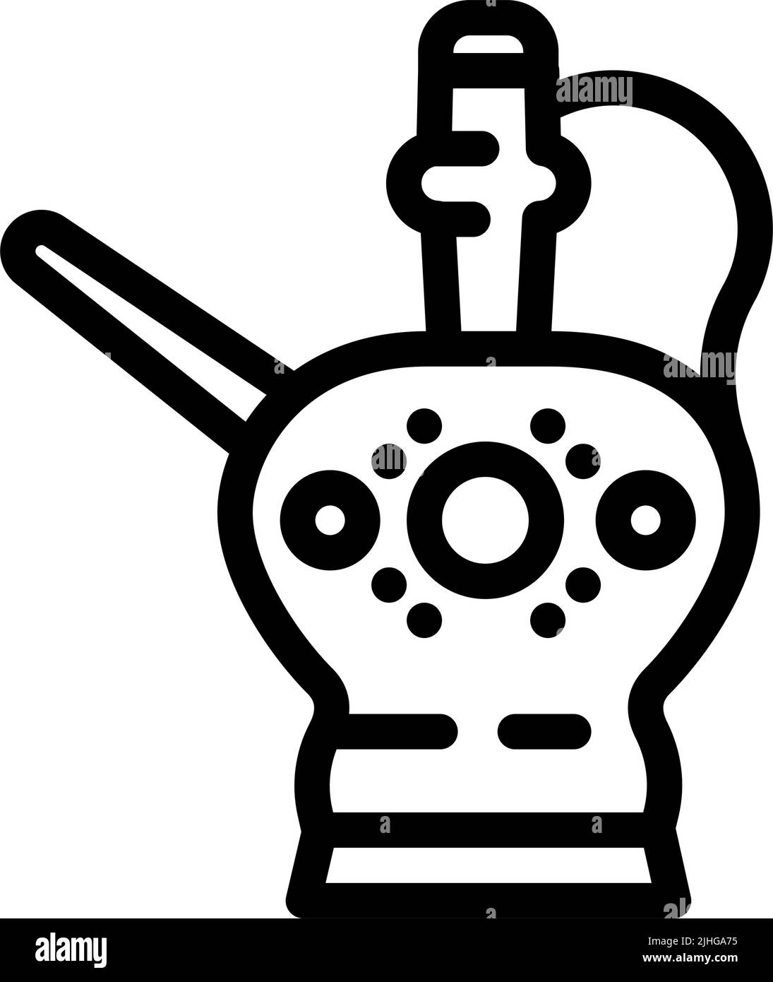 arabic tea jug line icon vector illustration Stock Vector Image & Art