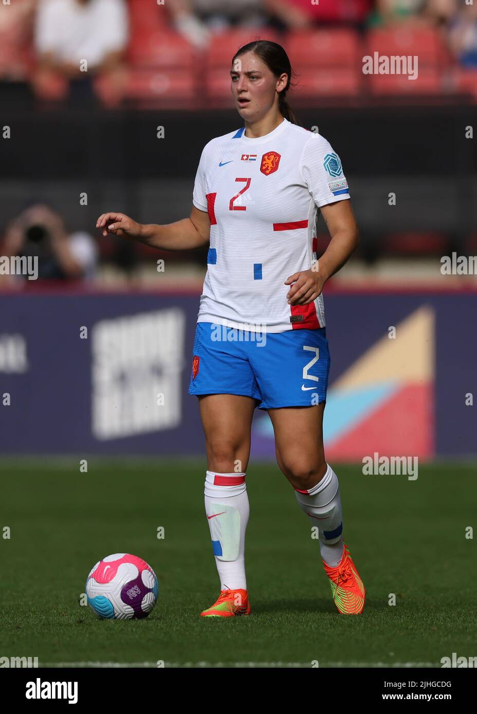 Sheffield, England, 17th July 2022. Aniek Nouwen of Netherlands during the UEFA Women's European Championship 2022 match at Bramall Lane, Sheffield. Picture credit should read: Jonathan Moscrop / Sportimage Stock Photo