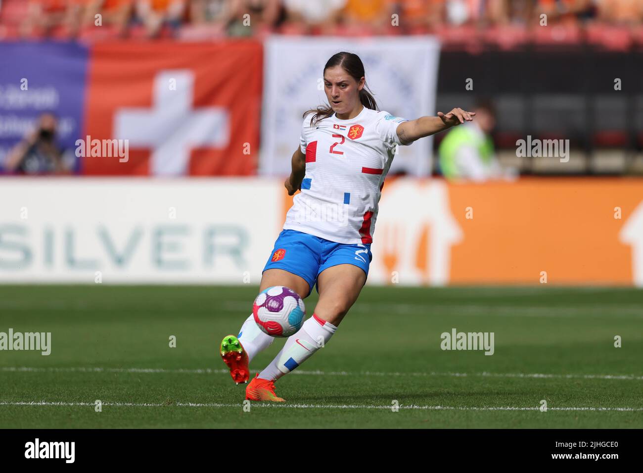 Sheffield, England, 17th July 2022. Aniek Nouwen of Netherlands during the UEFA Women's European Championship 2022 match at Bramall Lane, Sheffield. Picture credit should read: Jonathan Moscrop / Sportimage Stock Photo