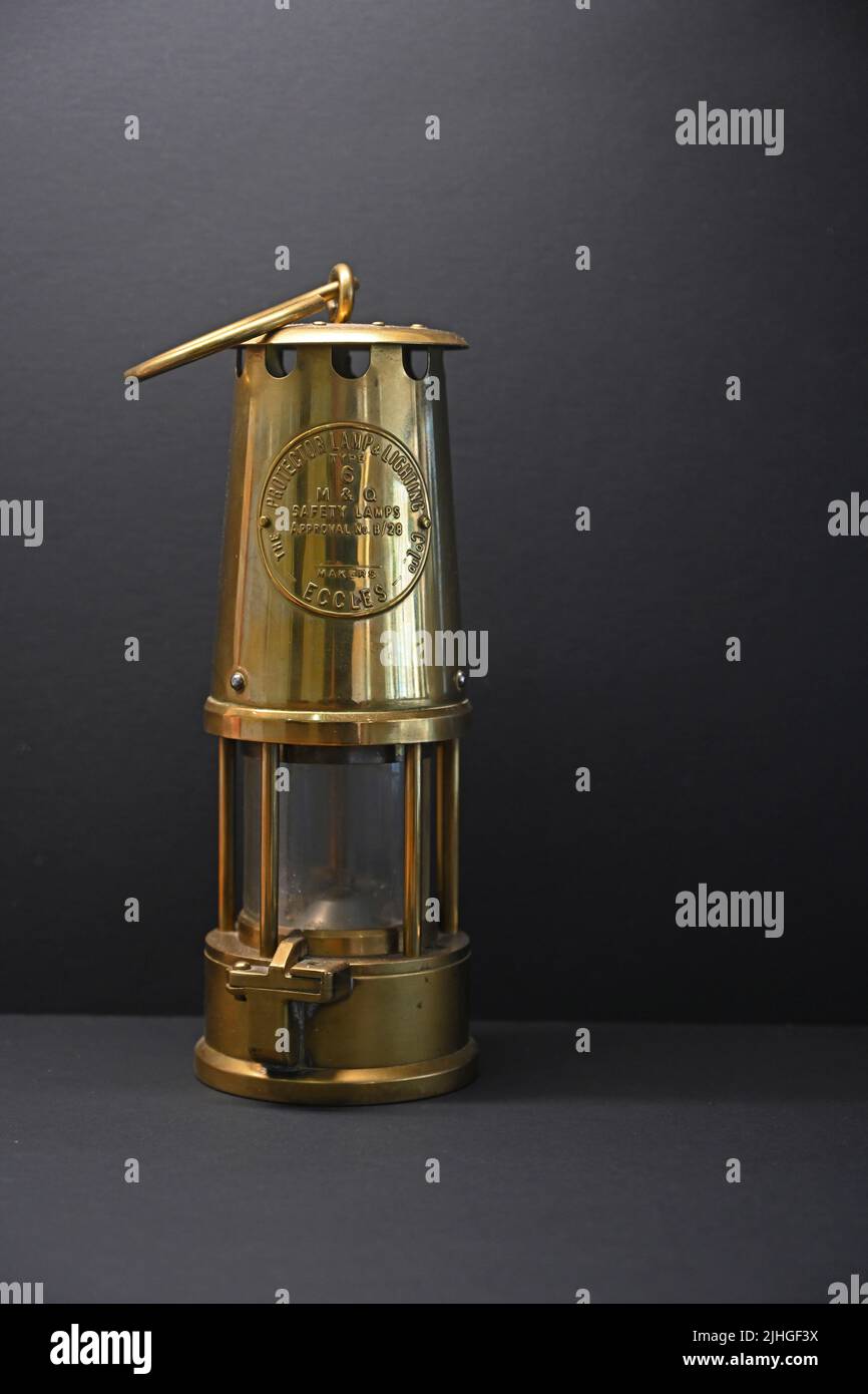 Model of a miners lamp present for atchievement Stock Photo Alamy