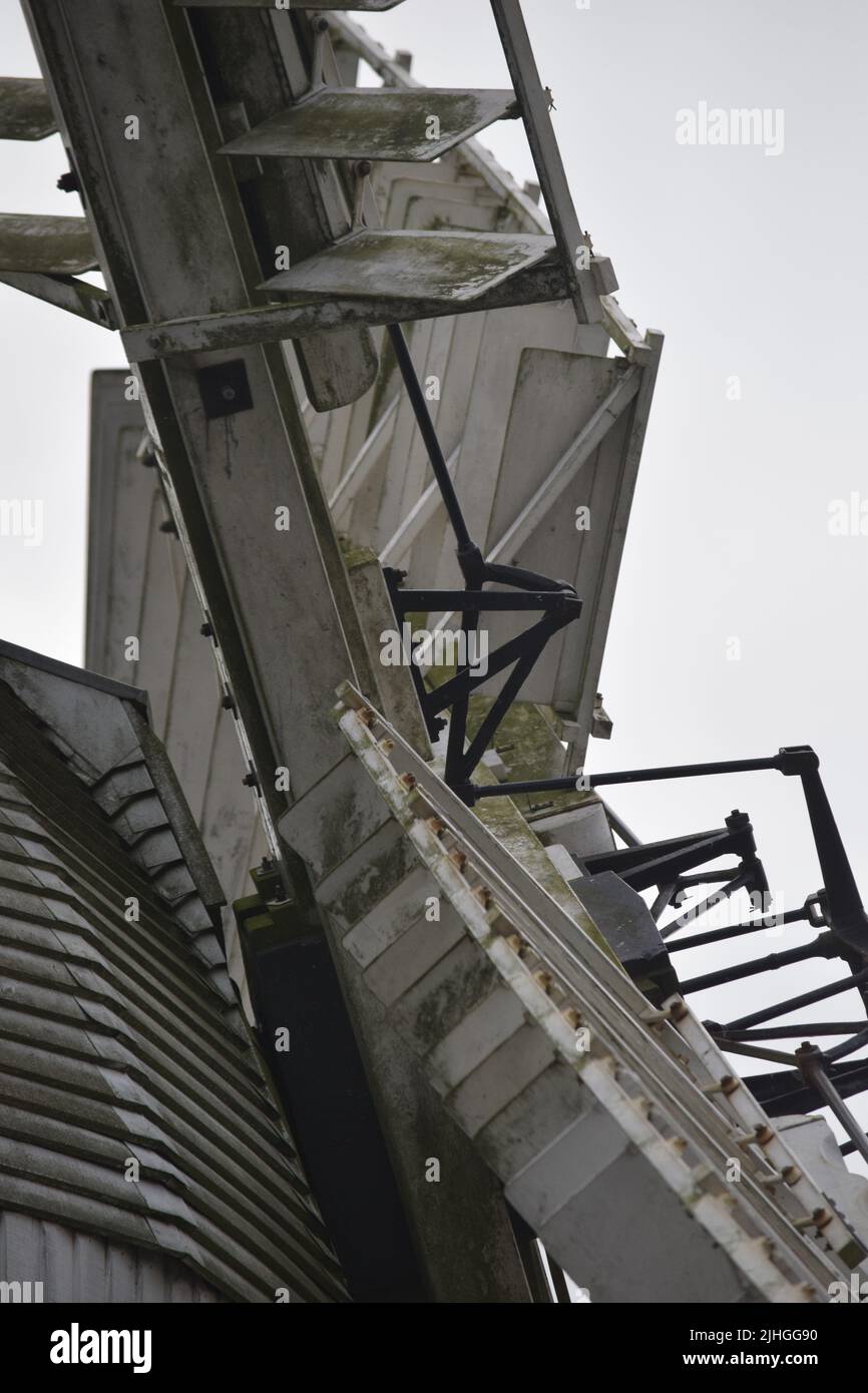 exterior of bardwell mill, suffolk, england Stock Photo