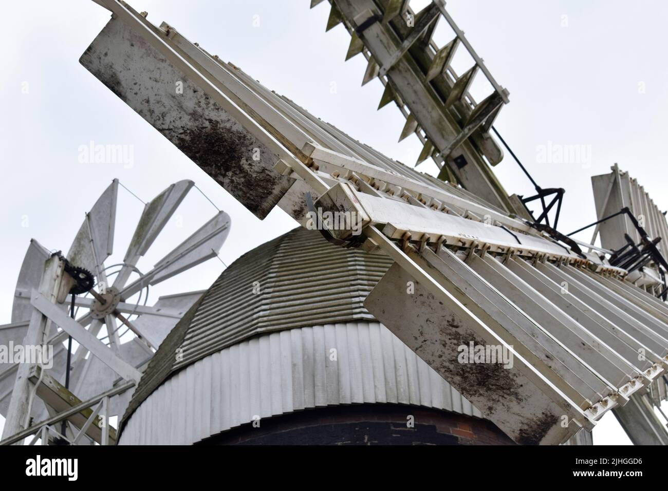 exterior of bardwell mill, suffolk, england Stock Photo