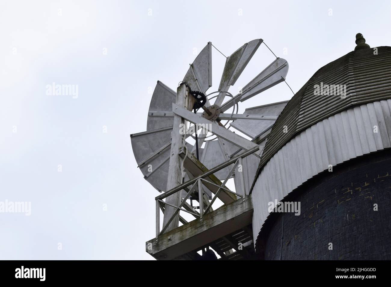 exterior of bardwell mill, suffolk, england Stock Photo