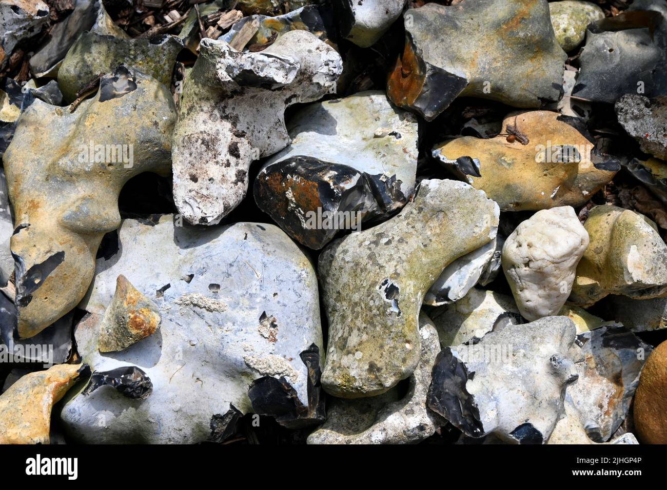 flint stones Stock Photo