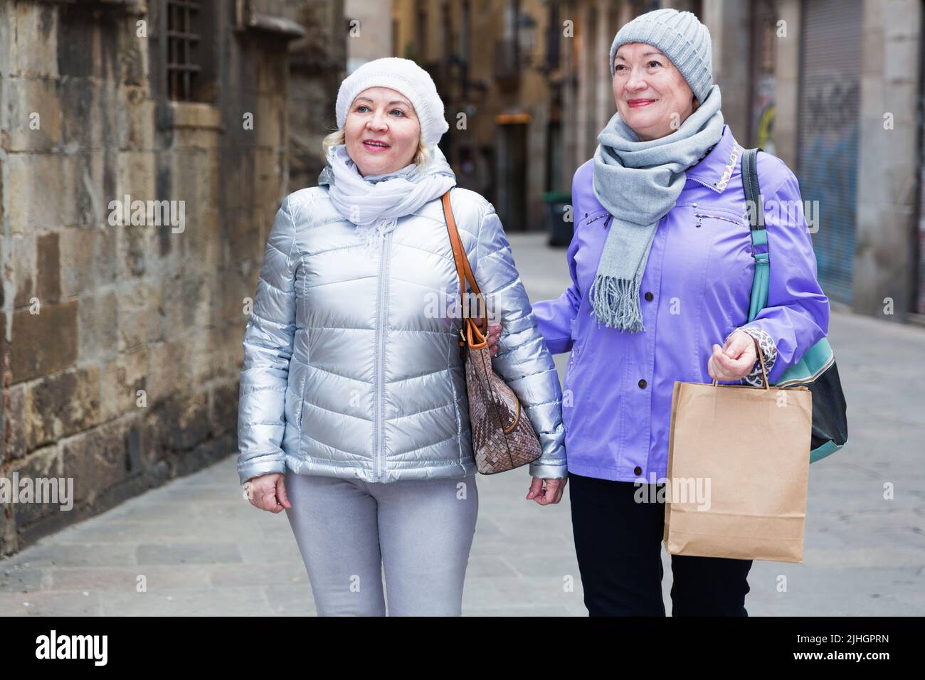 elderly woman in a small town