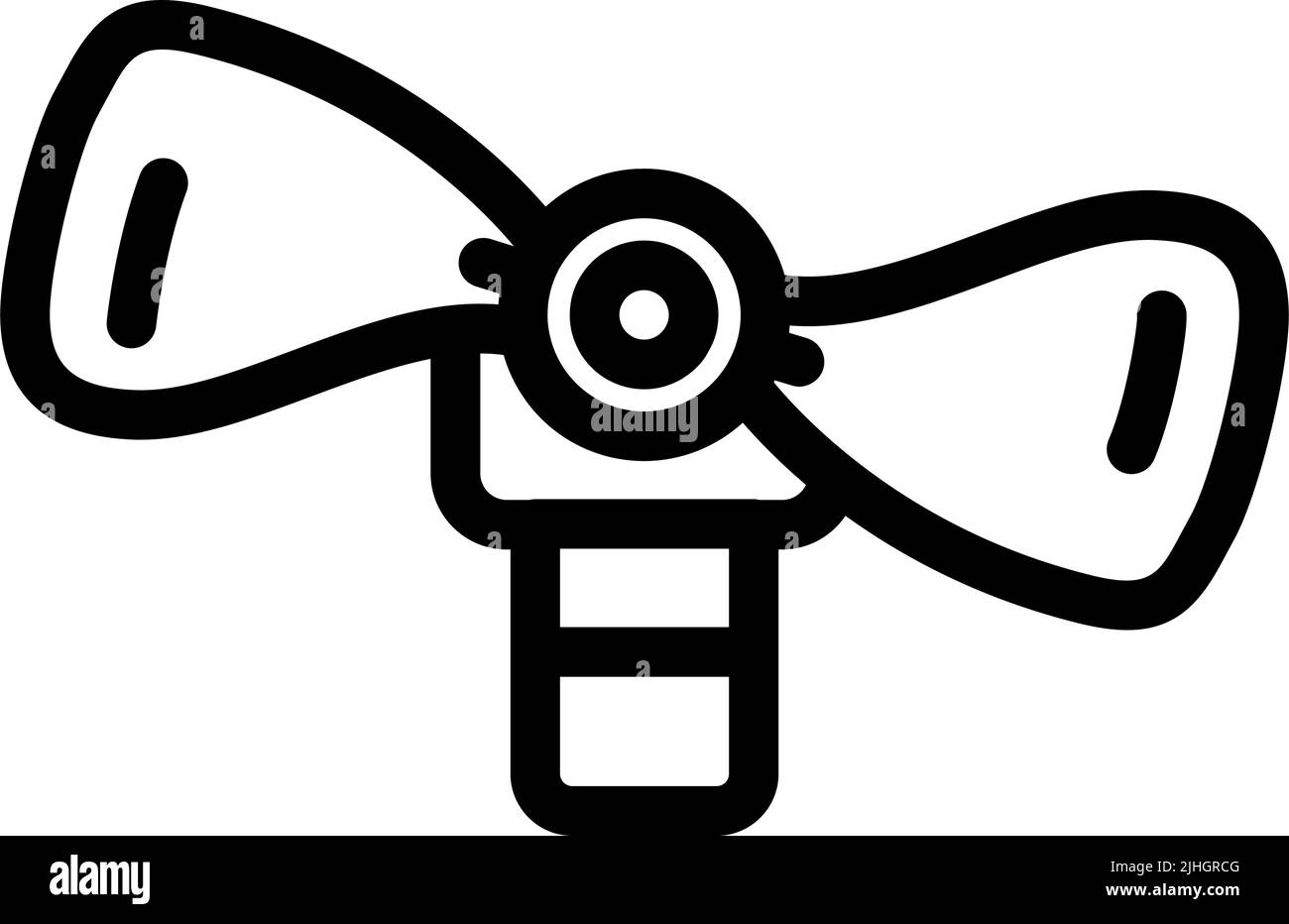 fan connect to mobile phone line icon vector illustration Stock Vector