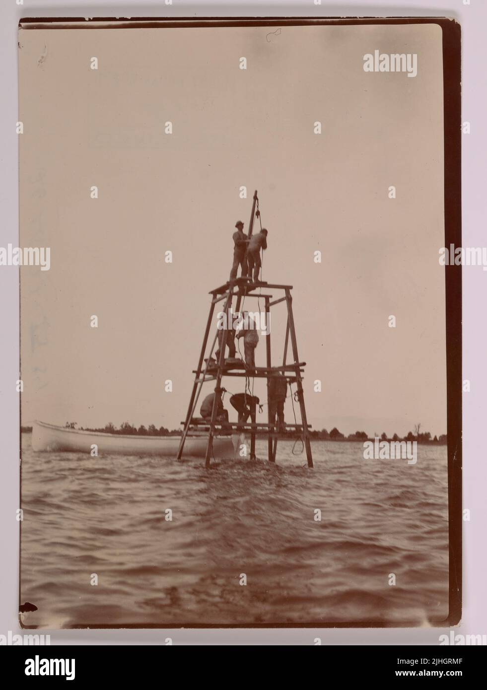 Maryland Hooper Island. Hooper Island Light Station, Maryland Stock