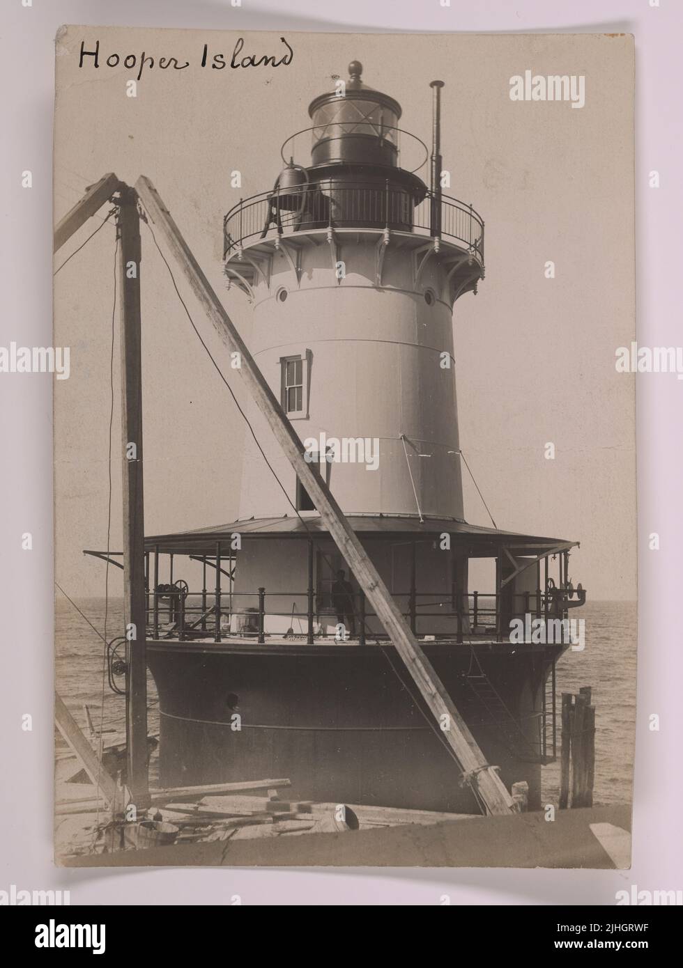 Maryland Hooper Island. Hooper Island Light Station, Maryland Stock