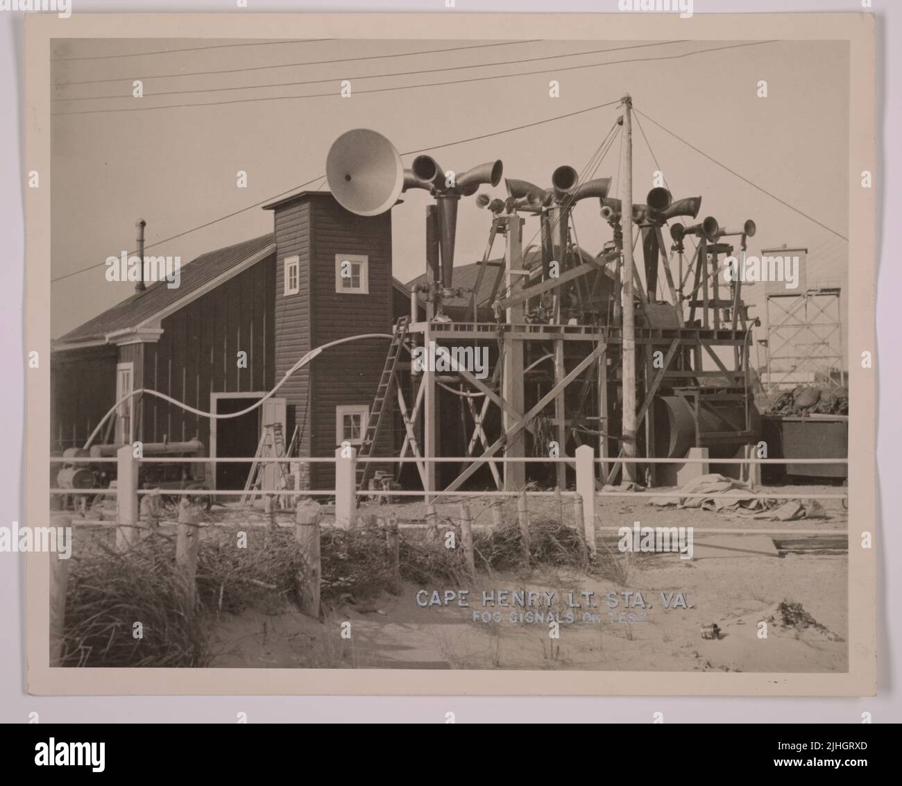 Virginia Cape Henry. Cape Henry Light Station, Virginia. Fog signals