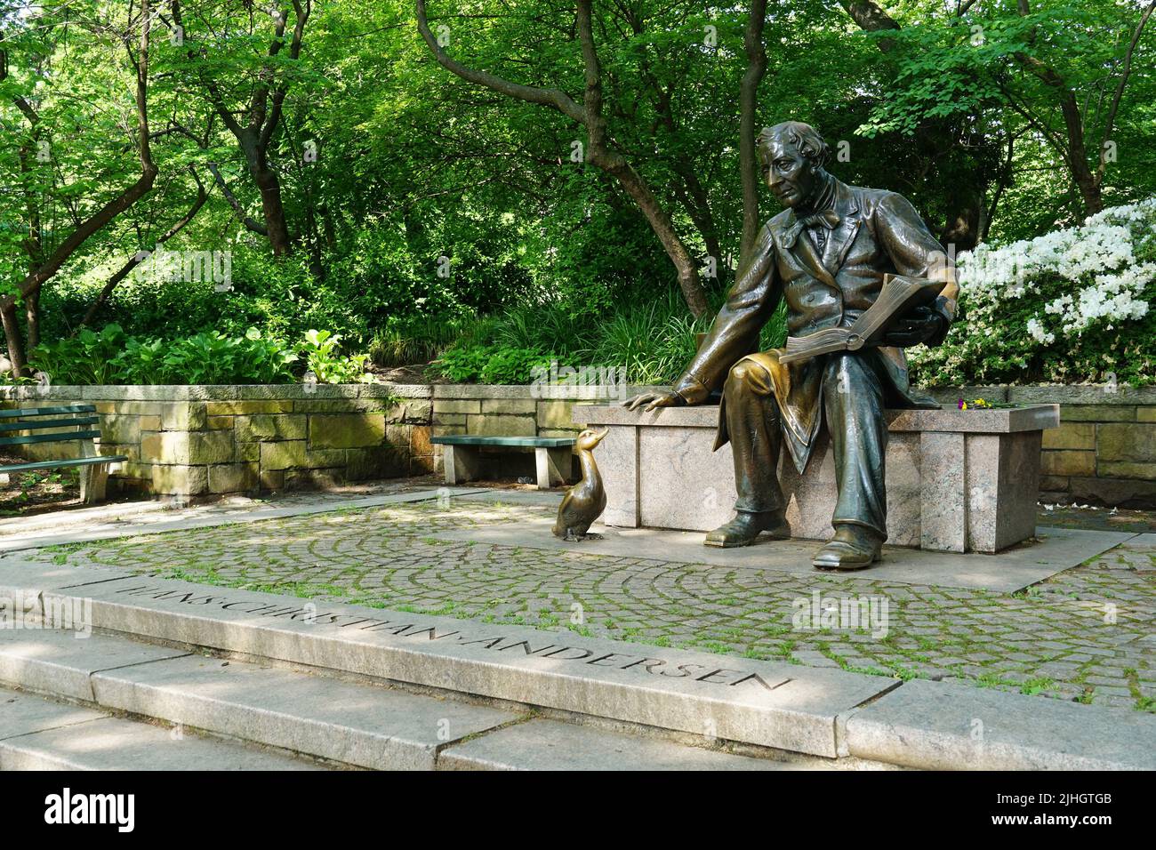 Hans Christian Andersen statue, Central Park, Manhattan, New York City