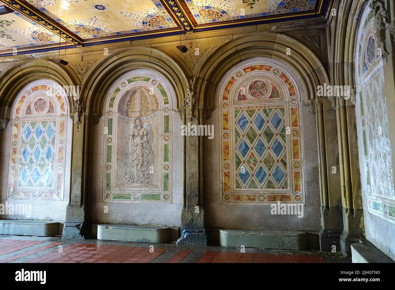 Bethesda Terrace Arcade, an architectural marvel in Central Park