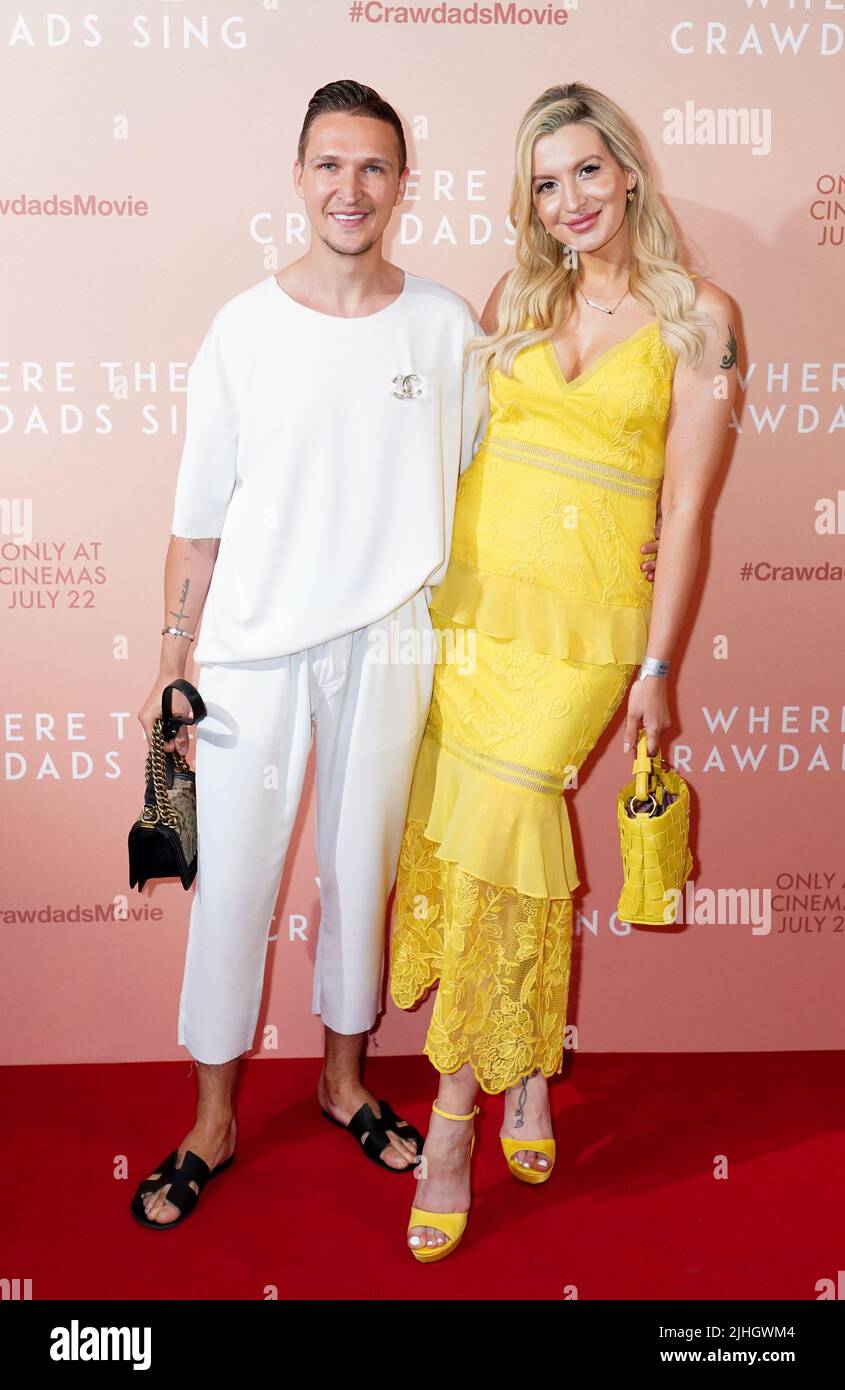 Chris Kowalski and Victoria Valentine Brown attending a special