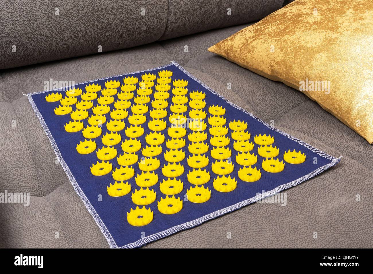 Acupuncture mat to maintain the health of the body. selfcare at home