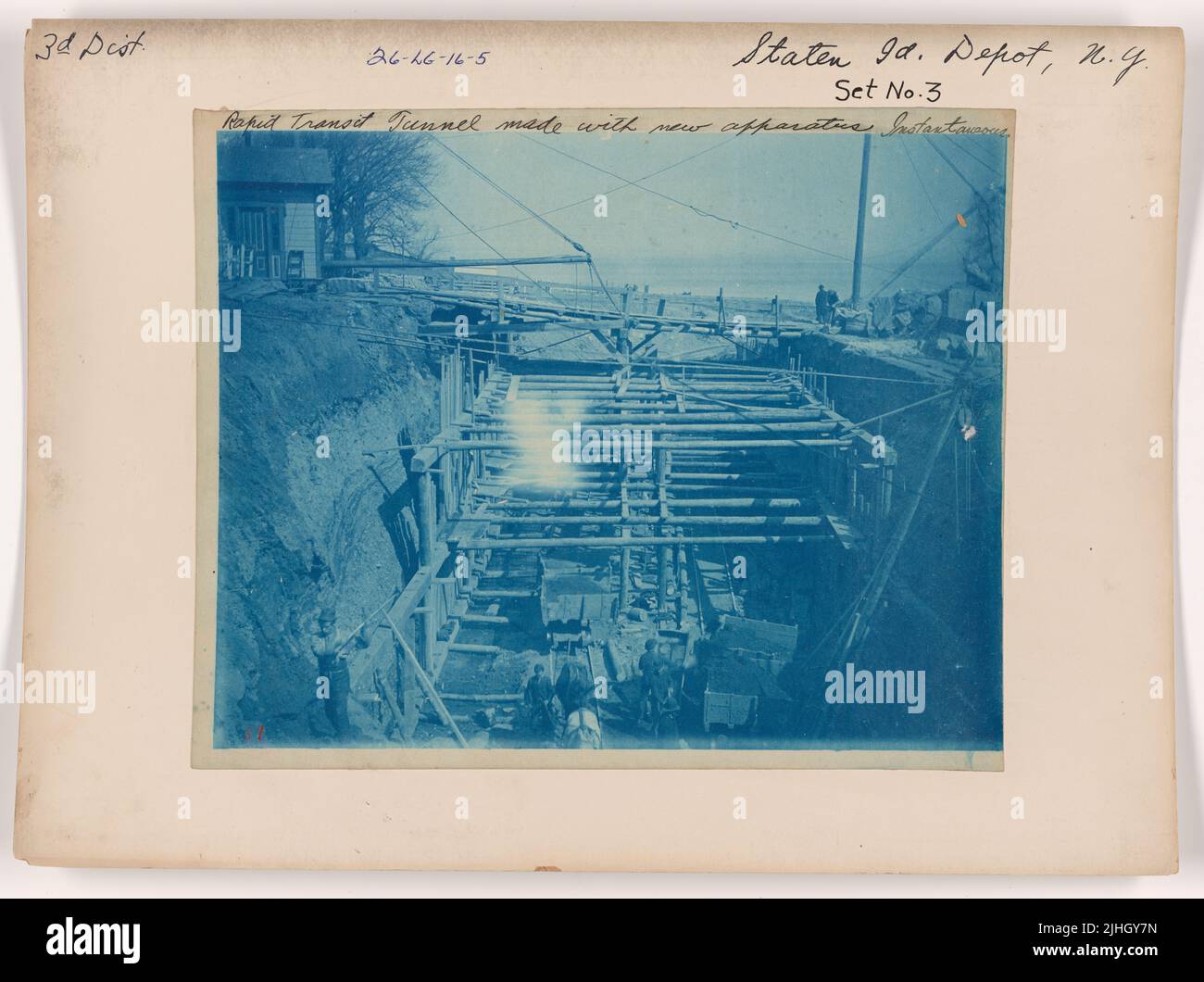 NY Staten Island. Staten Island Depot, New York. Rapid Transit Tunnel