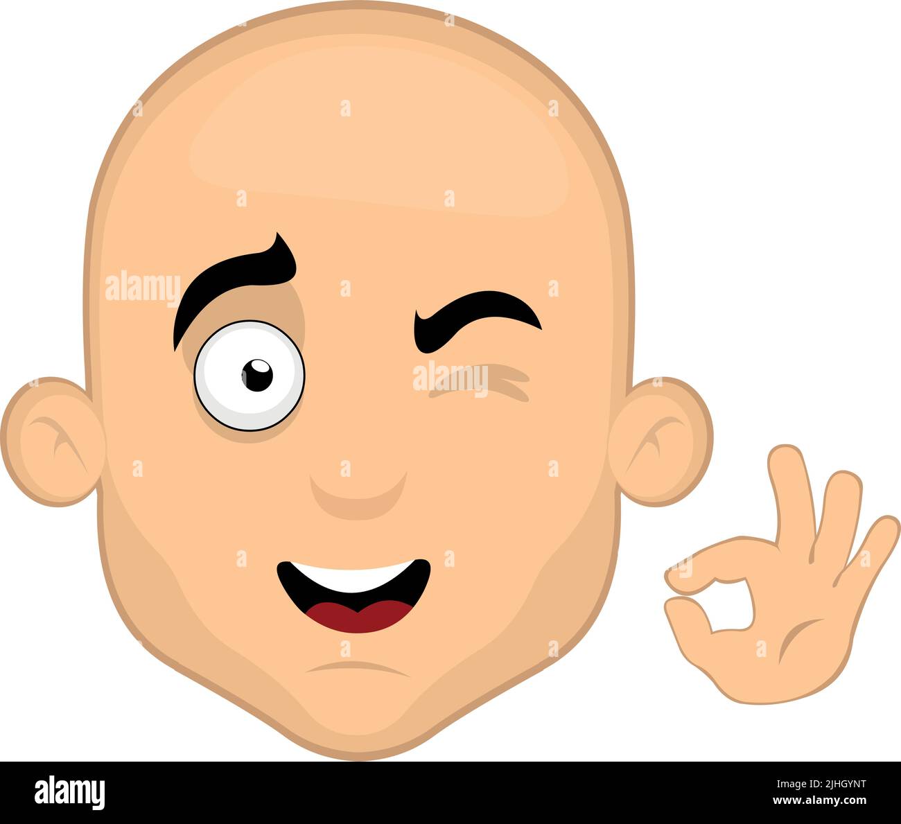 Cartoon okay sign hi-res stock photography and images - Alamy