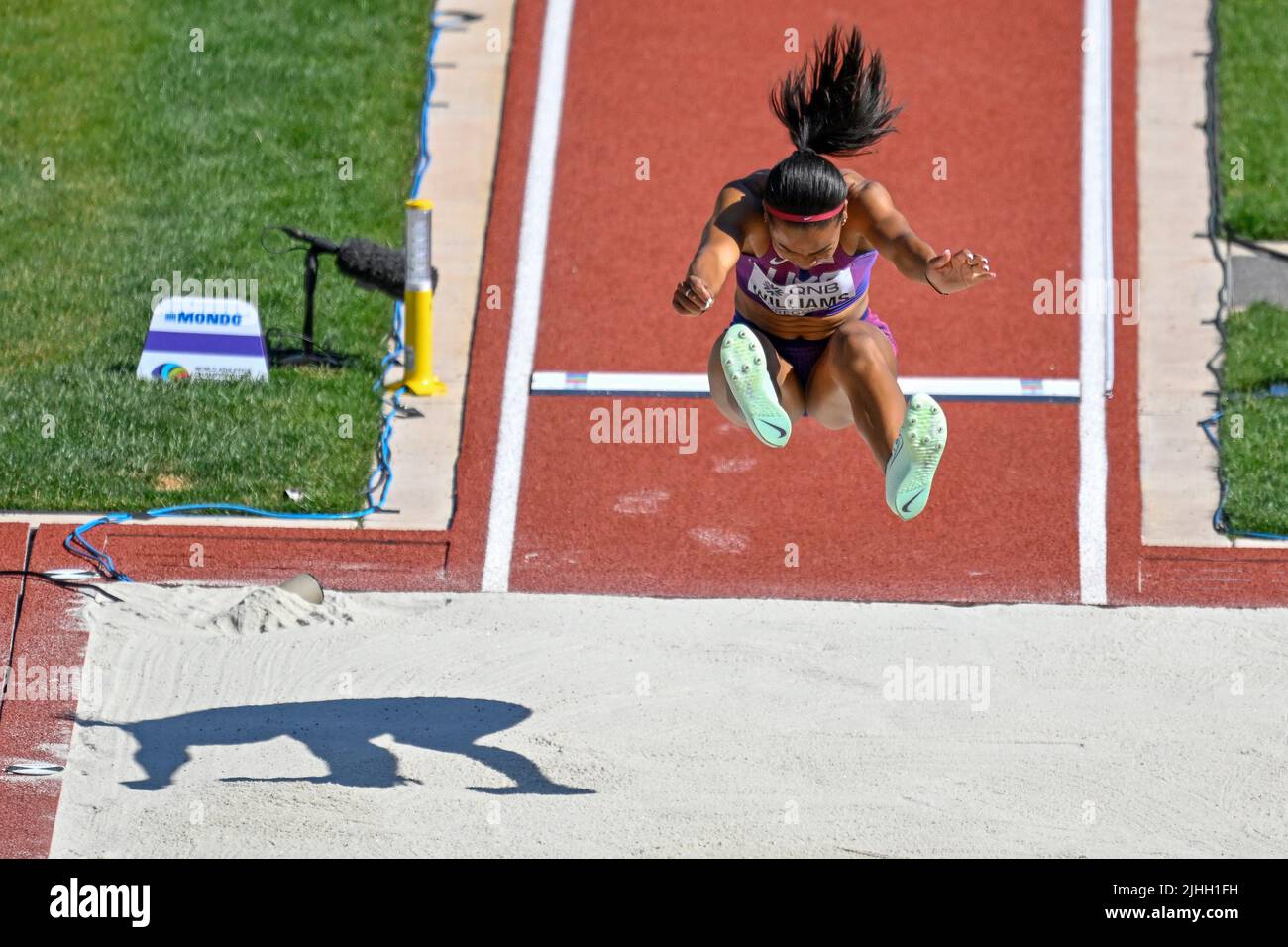 EUGENE, UNITED STATES JULY 18 Kendell Williams of USA competing on