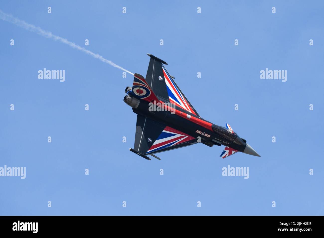 Royal International Air Tattoo, RAF Fairford, UK.  16 July 2022.  RAF Typhoon. Stock Photo