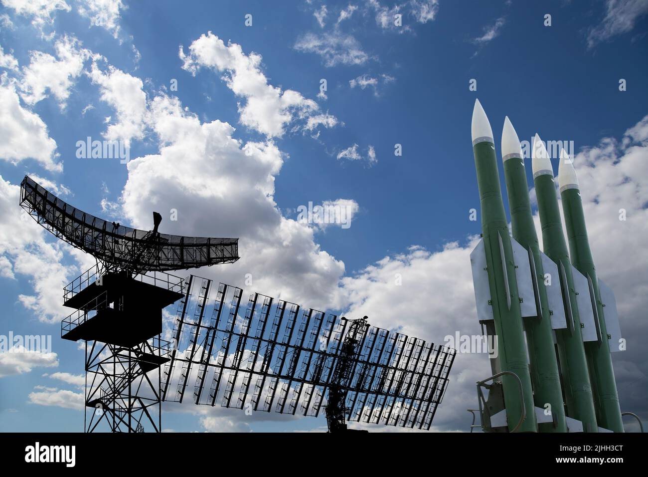 Air defense radars of military mobile anti aircraft systems and modern