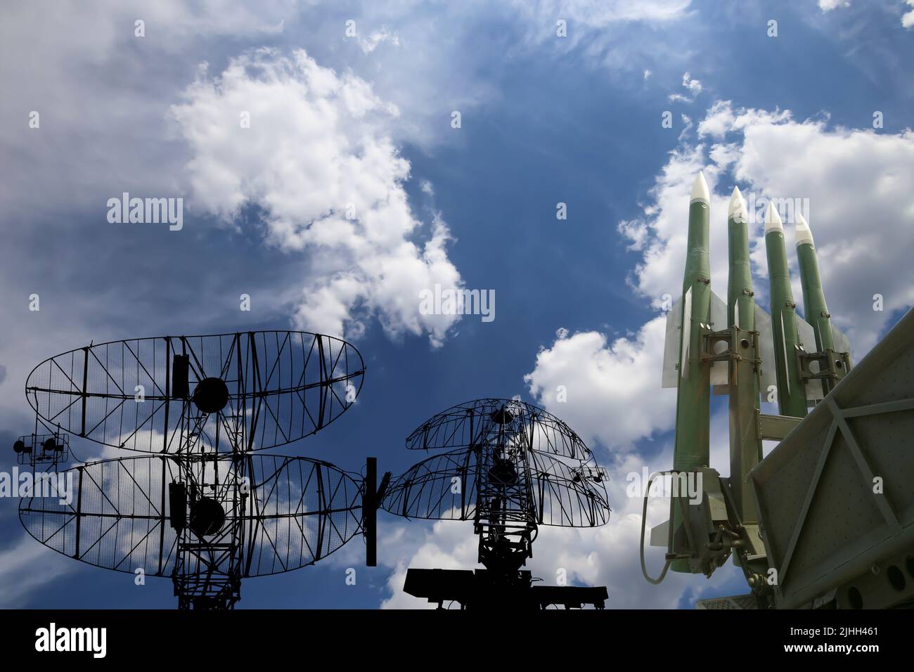 Air defense radars of military mobile anti aircraft systems and modern ...