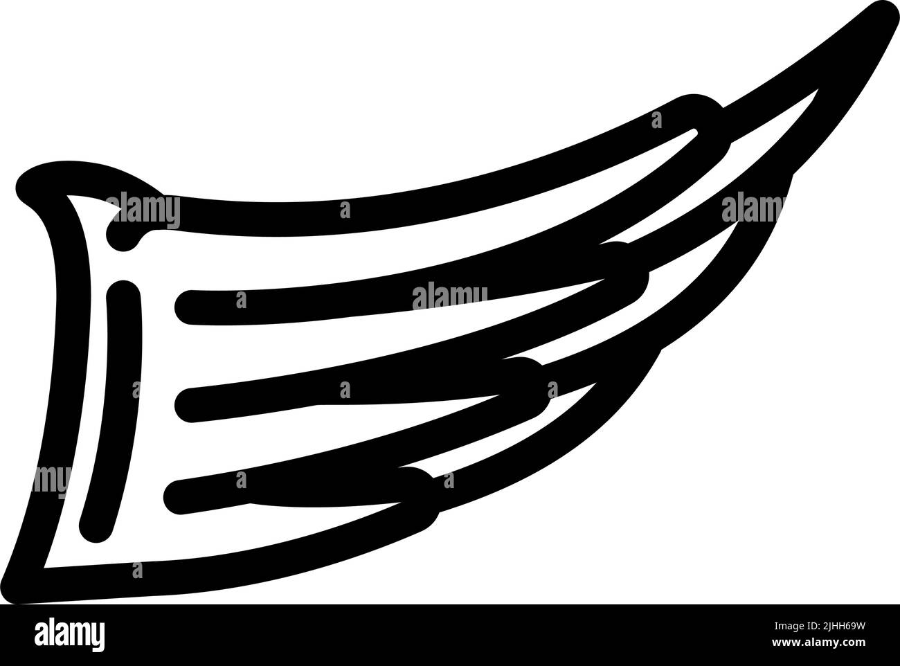 abstract wing line icon vector illustration Stock Vector Image & Art ...