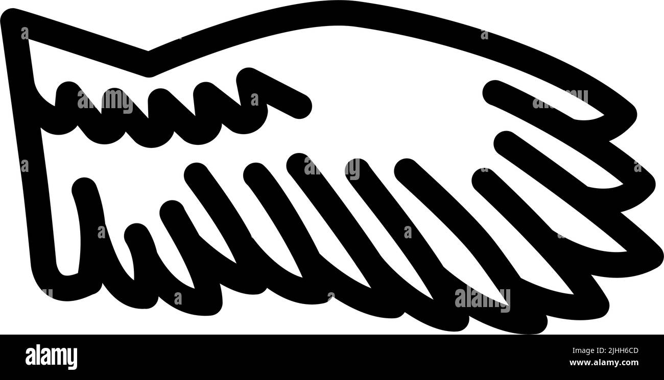 birds wing line icon vector illustration Stock Vector Image & Art - Alamy