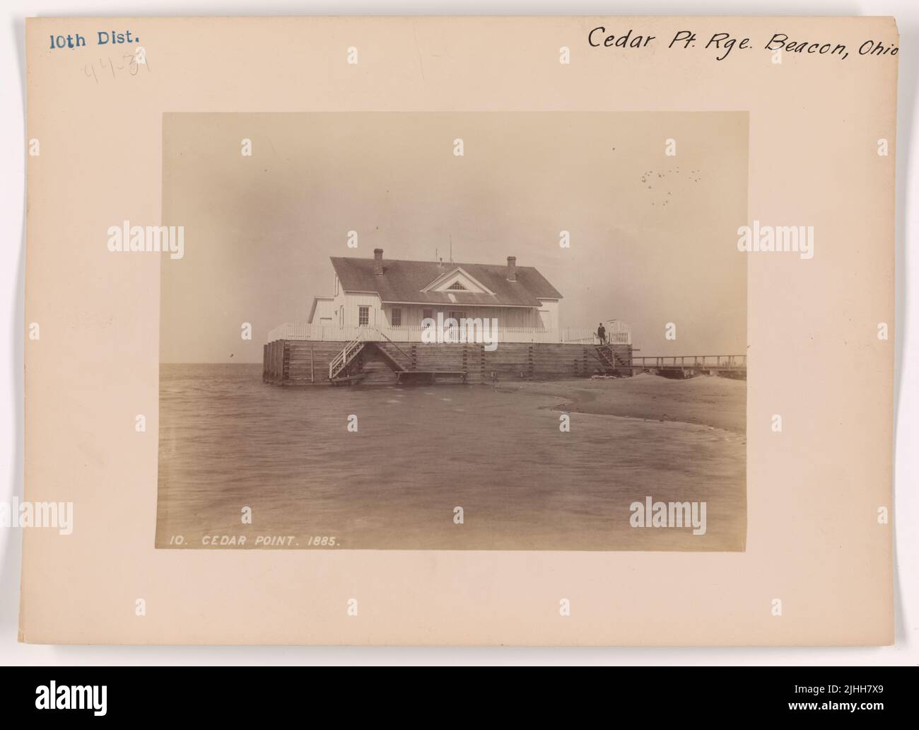 OH - Cedar Point. Cedar Point Range Beacon, Ohio Stock Photo - Alamy