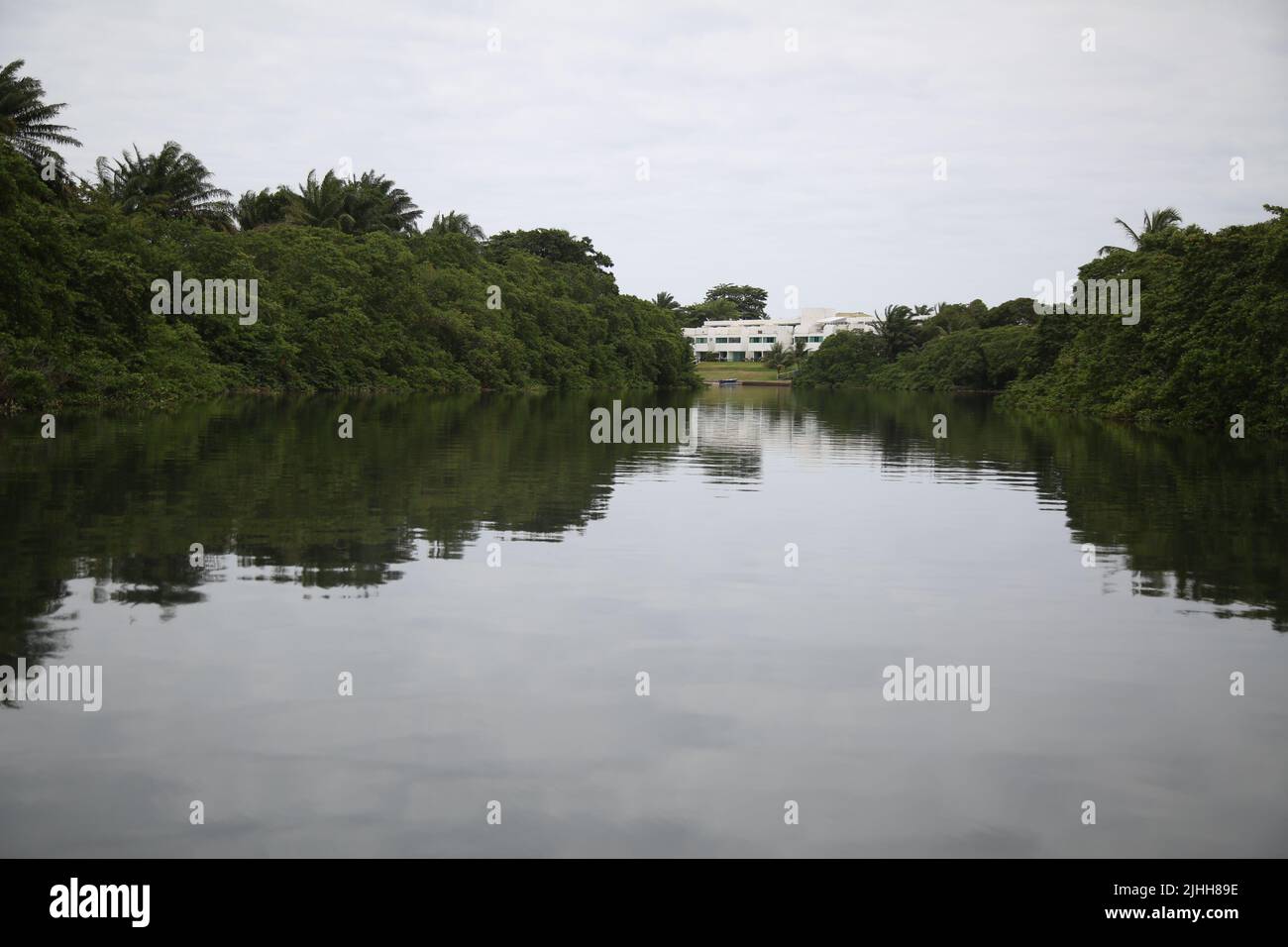 lauro de freitas, bahia, brazil november 20, 2017 View of the river