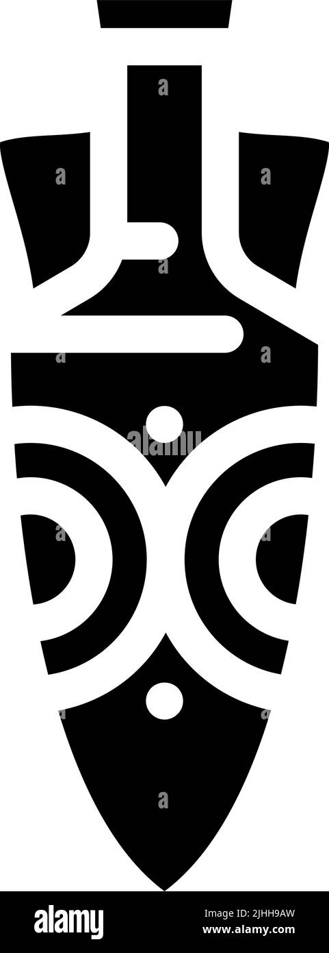 clay amphora glyph icon vector illustration Stock Vector Image & Art ...