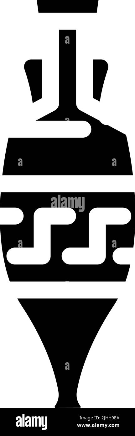 ancient amphora glyph icon vector illustration Stock Vector Image & Art ...