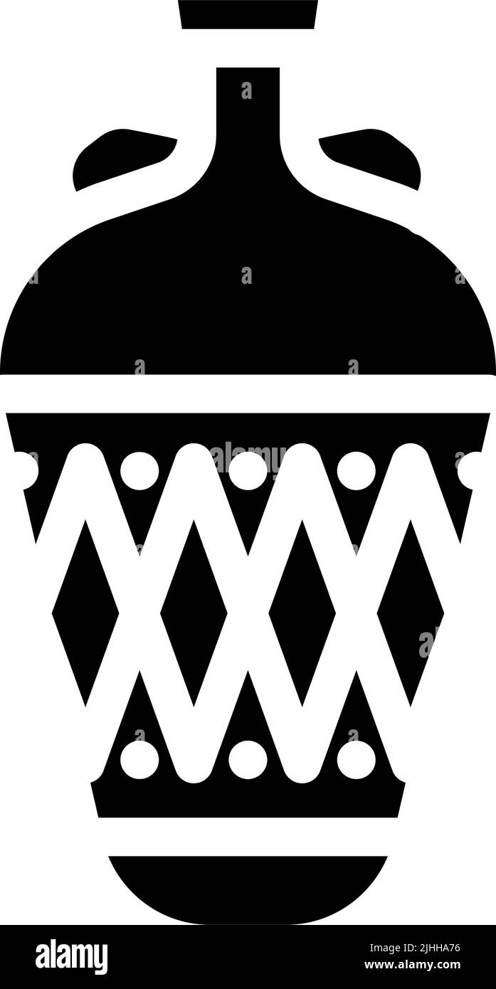 aged amphora glyph icon vector illustration Stock Vector Image & Art ...