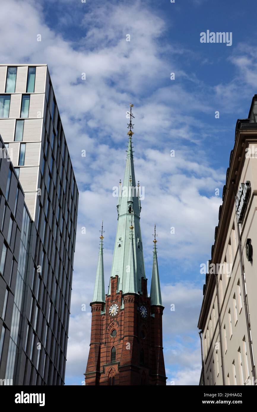 Church of Saint Clare at Norrmalm in Stockholm Stock Photo