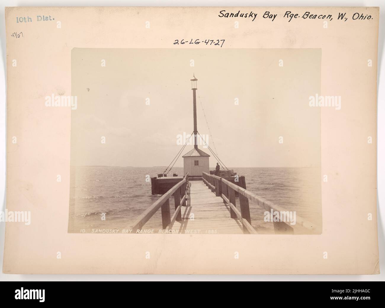 OH - Sandusky. Sandusky Bay Range Beacon, West, Ohio Stock Photo - Alamy