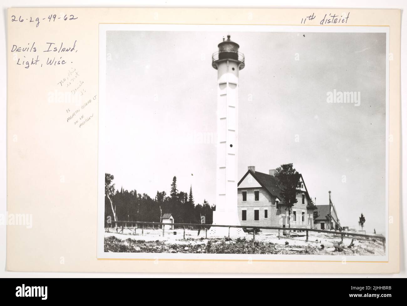 MI St. Martin Island. St. Martin Island Light Station, Michigan Stock