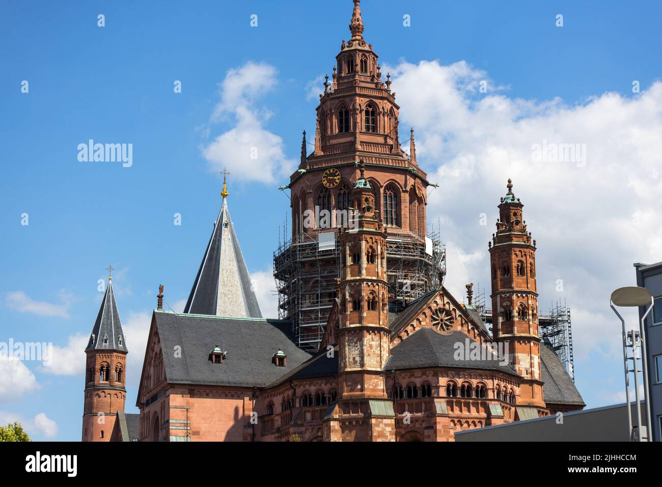 the cathedral of mainz germany Stock Photo
