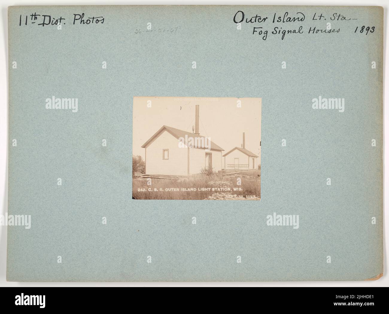 WI Outer Island. Outer Island Light Station, Wisconsin. Fog Signal