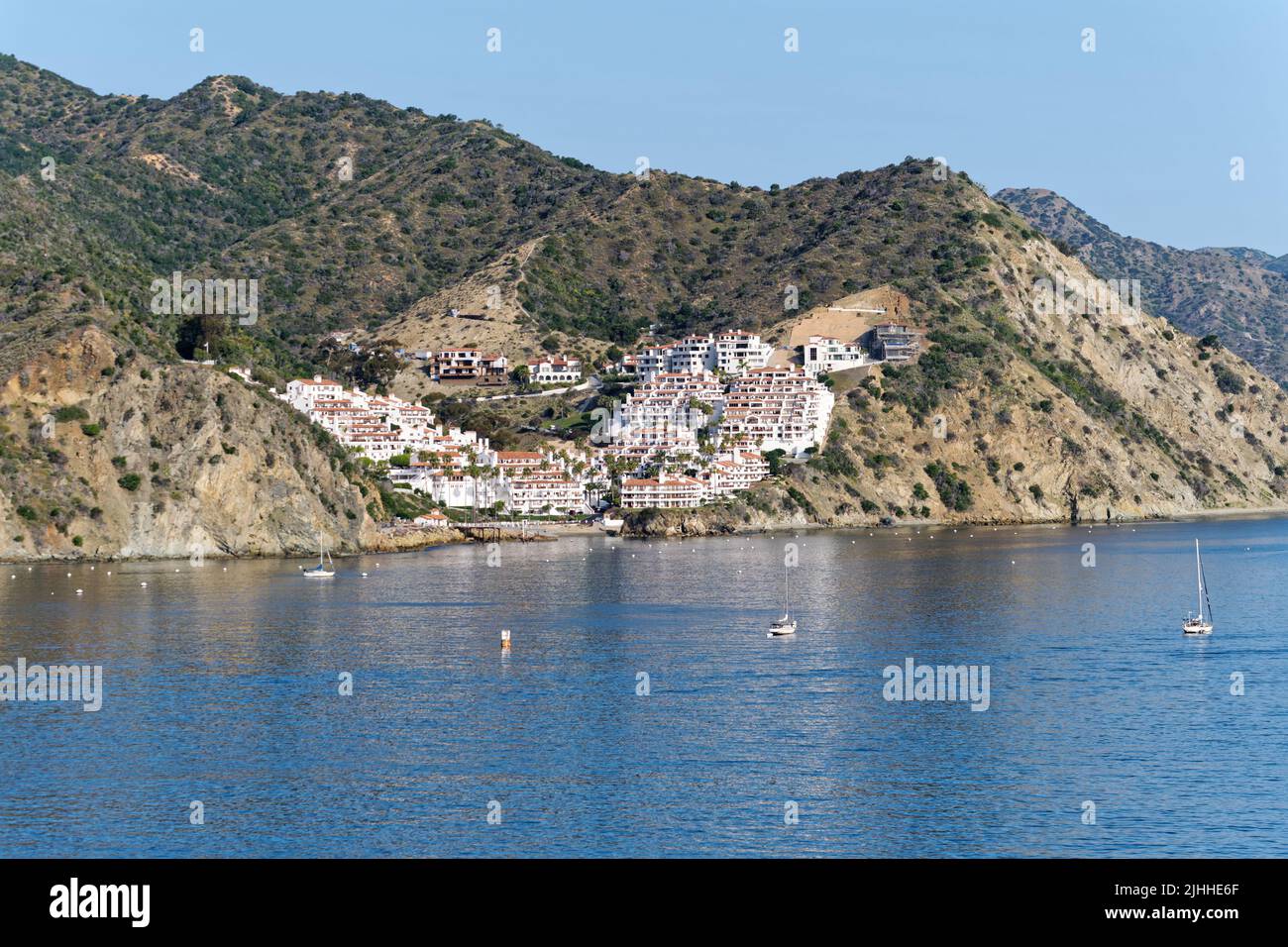 Condos on Catalina Island Stock Photo Alamy