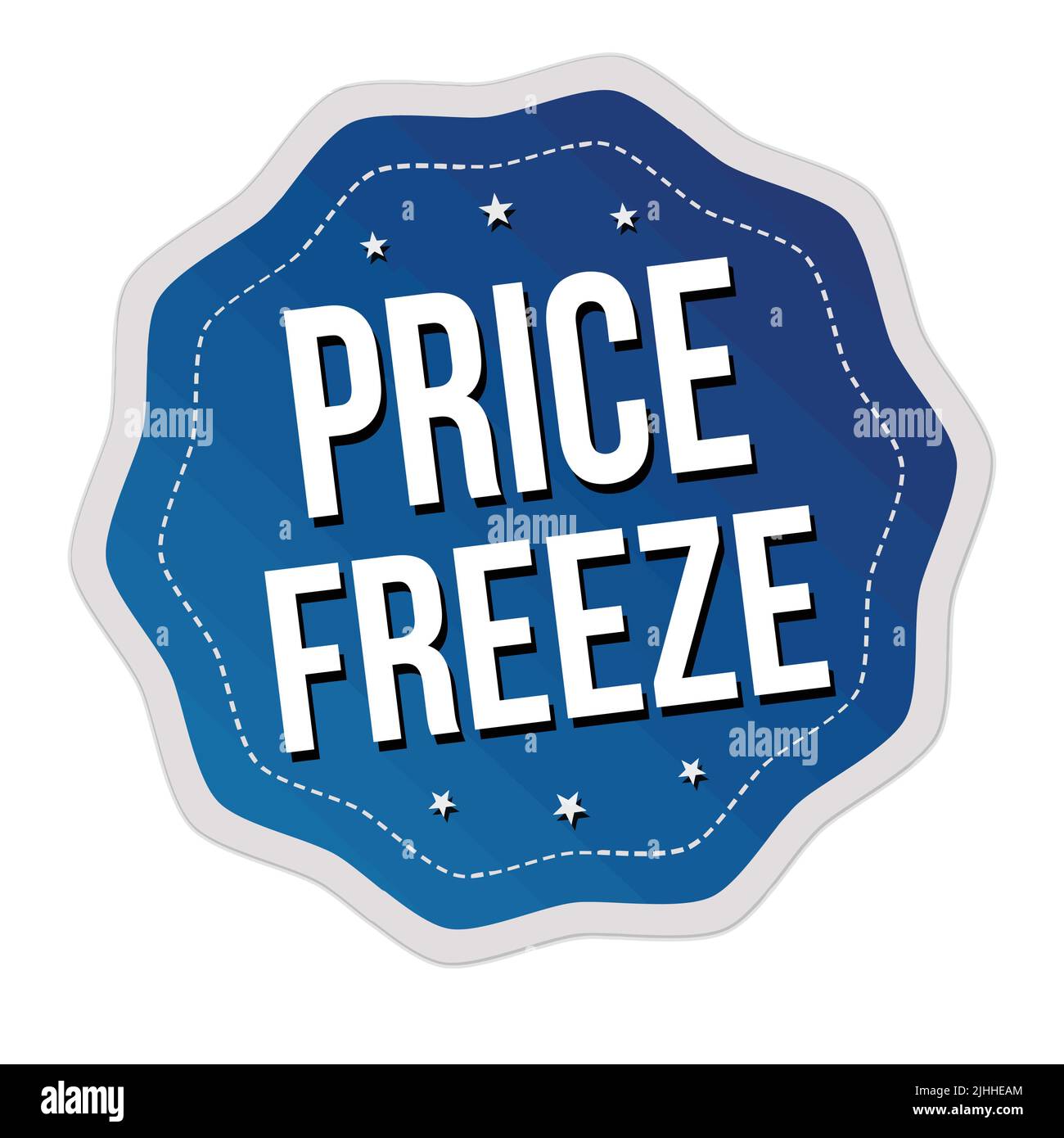 price-freeze-label-or-sticker-on-white-background-vector-illustration