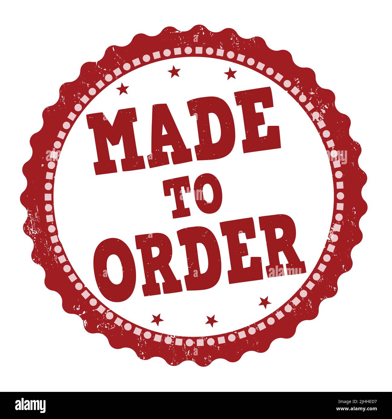 Order textile stamps Royalty Free Vector Image