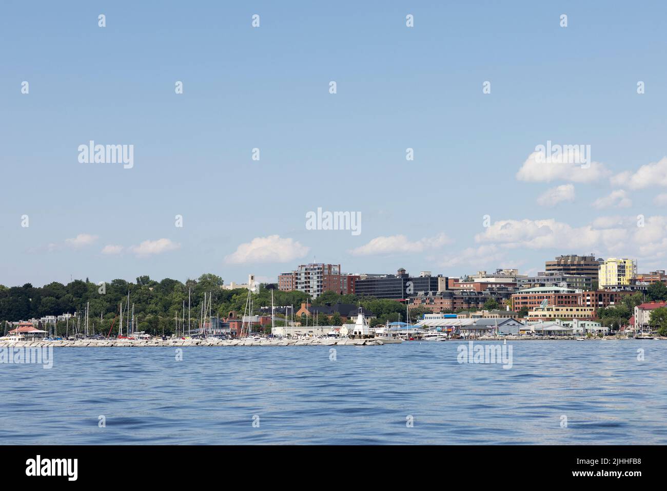 The waterfront of Burlington, Vermont, USA, on a summer day. Stock Photo