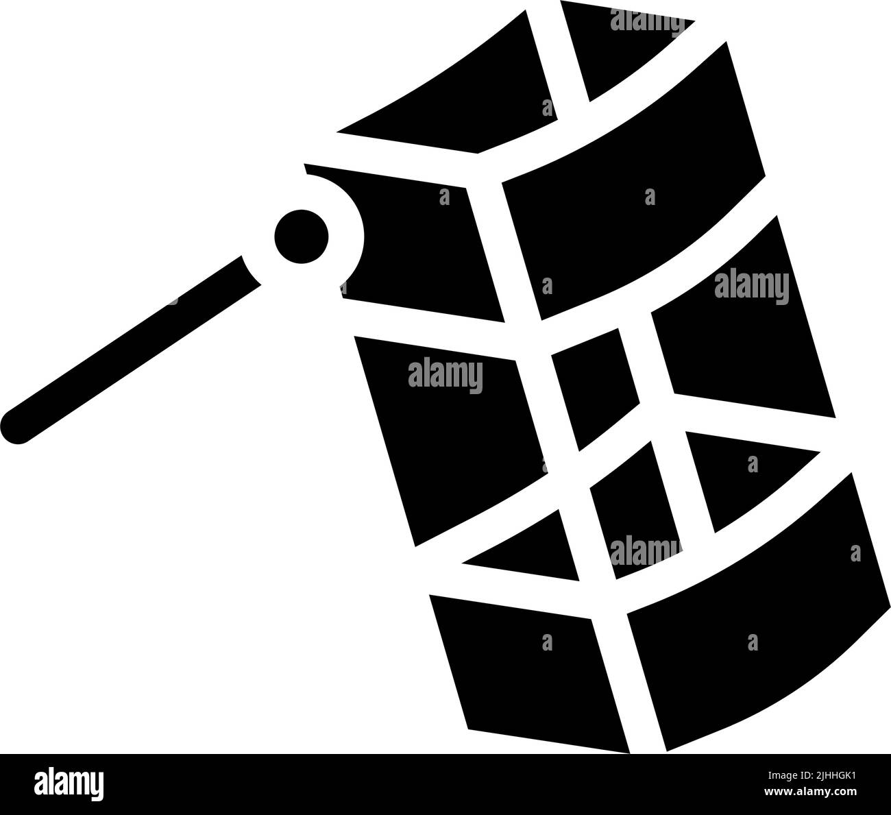 box kite fly glyph icon vector illustration Stock Vector Image & Art