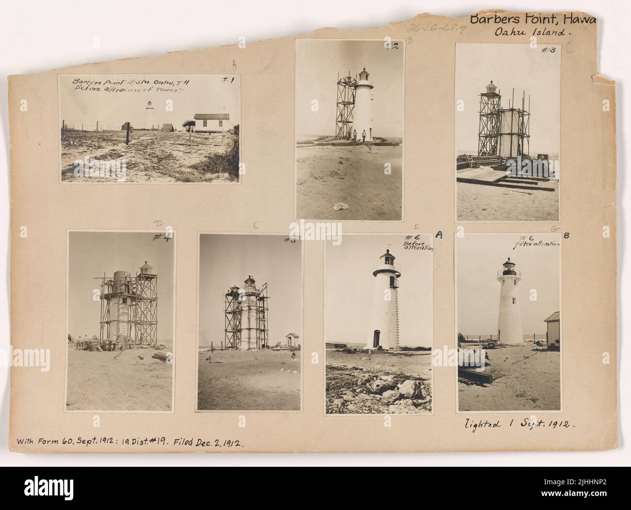 HI Barbers Point. Barbers Point Light Station, Oahu, Hawaii. Lighted