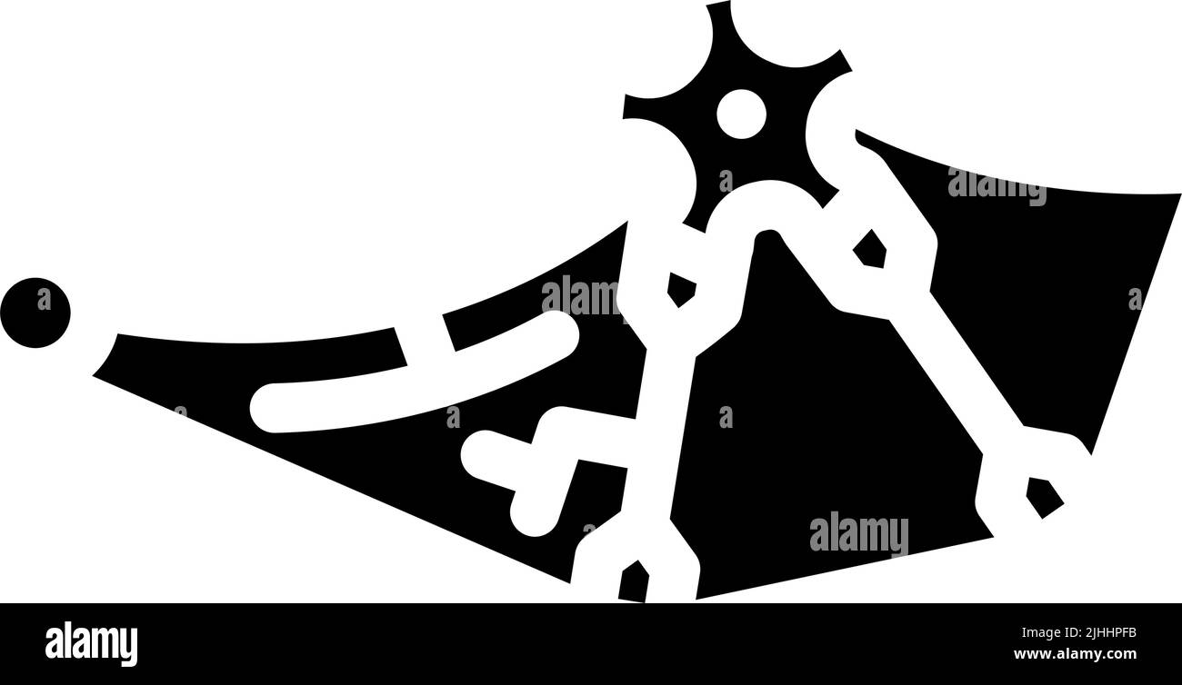 wing with gear glyph icon vector illustration Stock Vector Image & Art ...