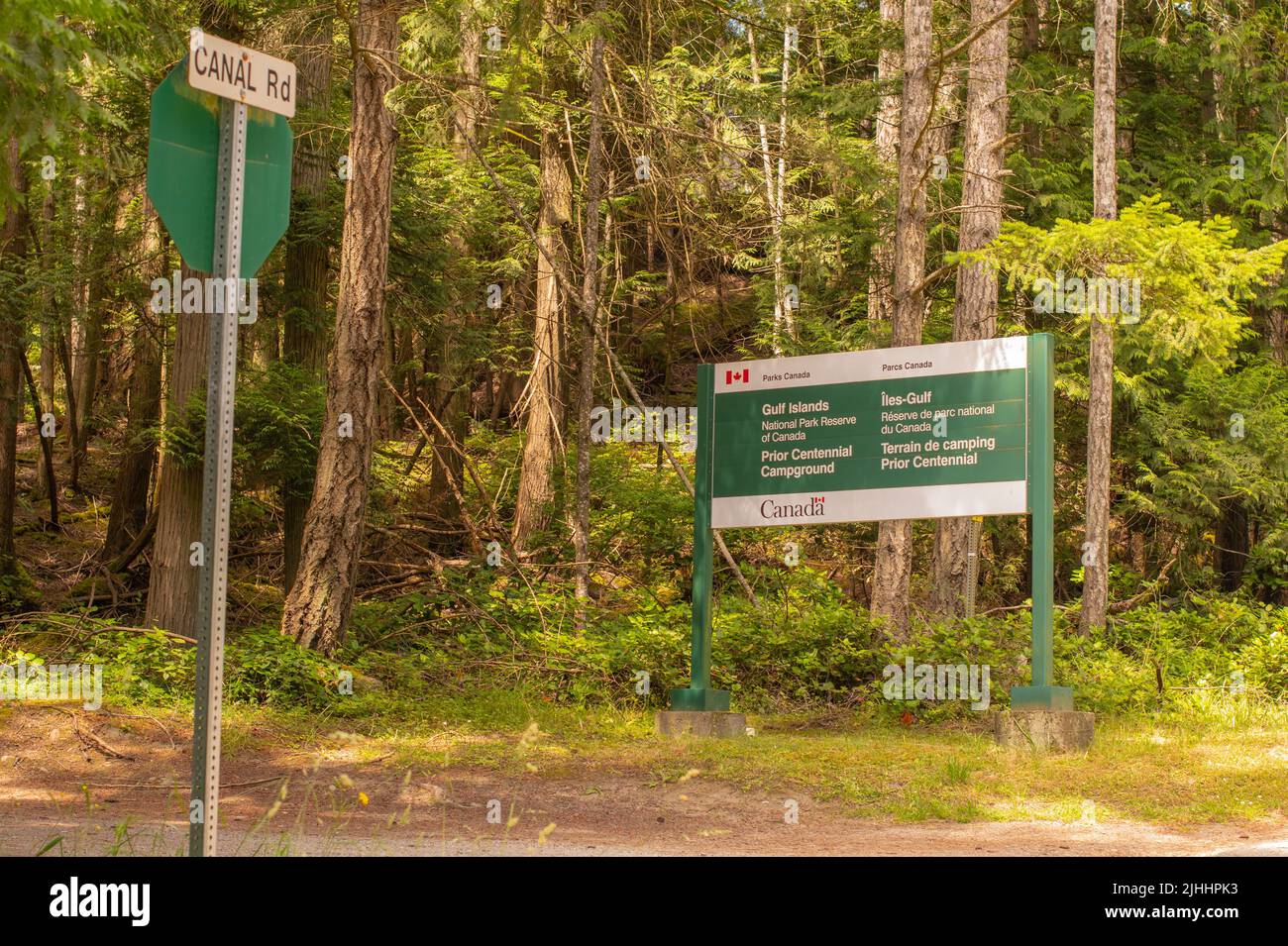 to Prior Centennial Campground, North Pender Island, British