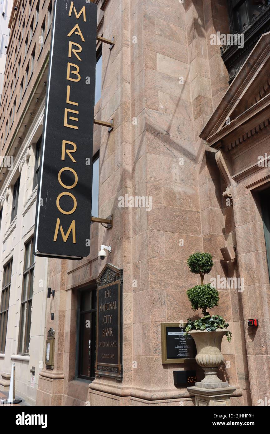 Marble Room Restaurant At The Old National City Bank Building In 