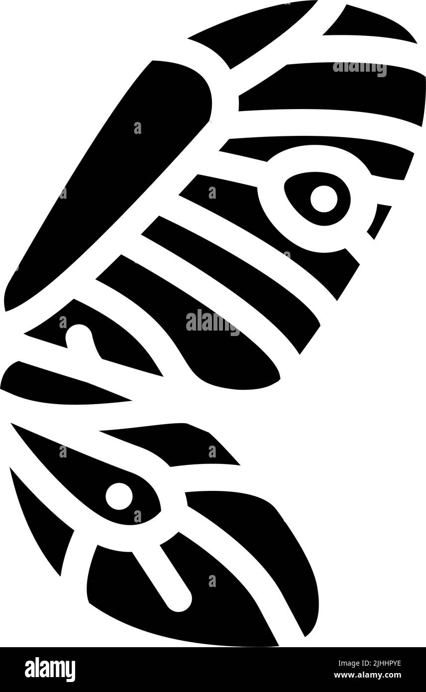 butterfly wing glyph icon vector illustration Stock Vector Image & Art ...