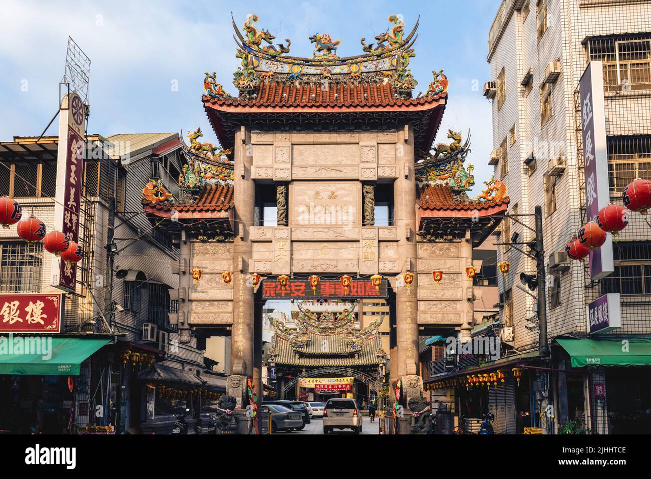 July 13, 2022: Chiayi Cheng Huang Temple, an official City God temple  at Chiayi, Taiwan, is the only temple with a county level City God who possesse Stock Photo
