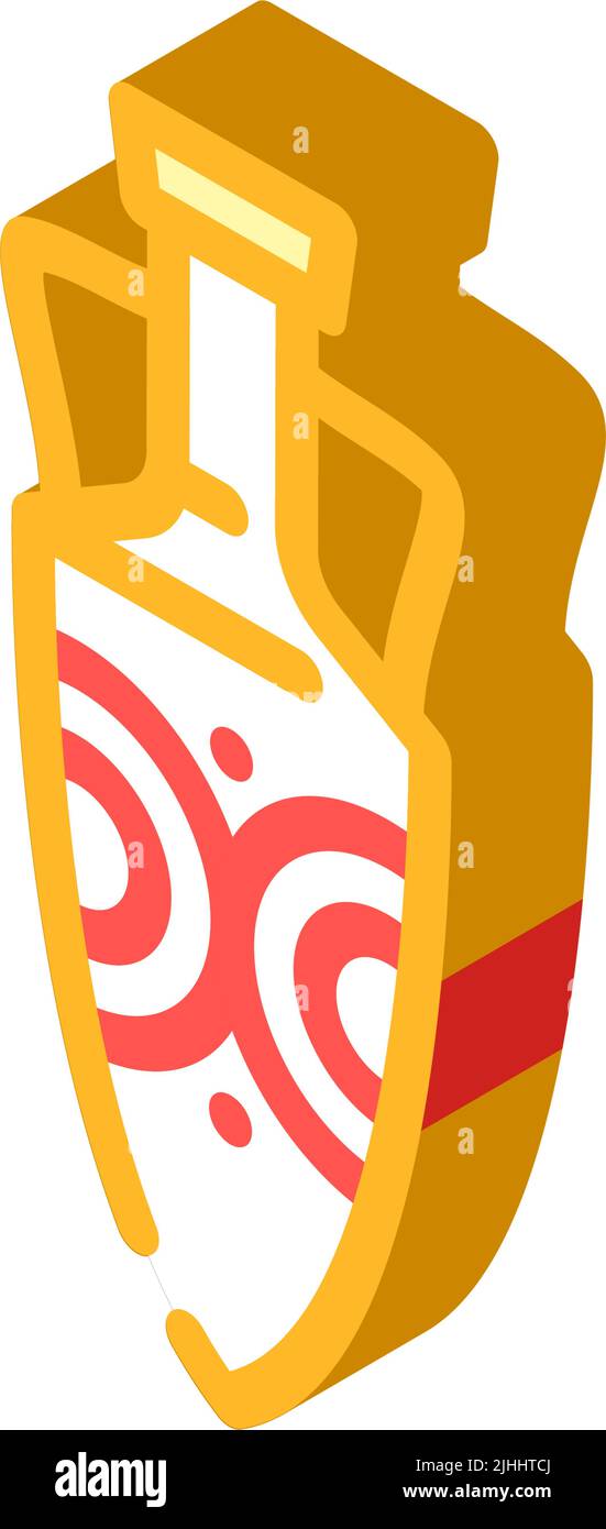 clay amphora isometric icon vector illustration Stock Vector Image ...