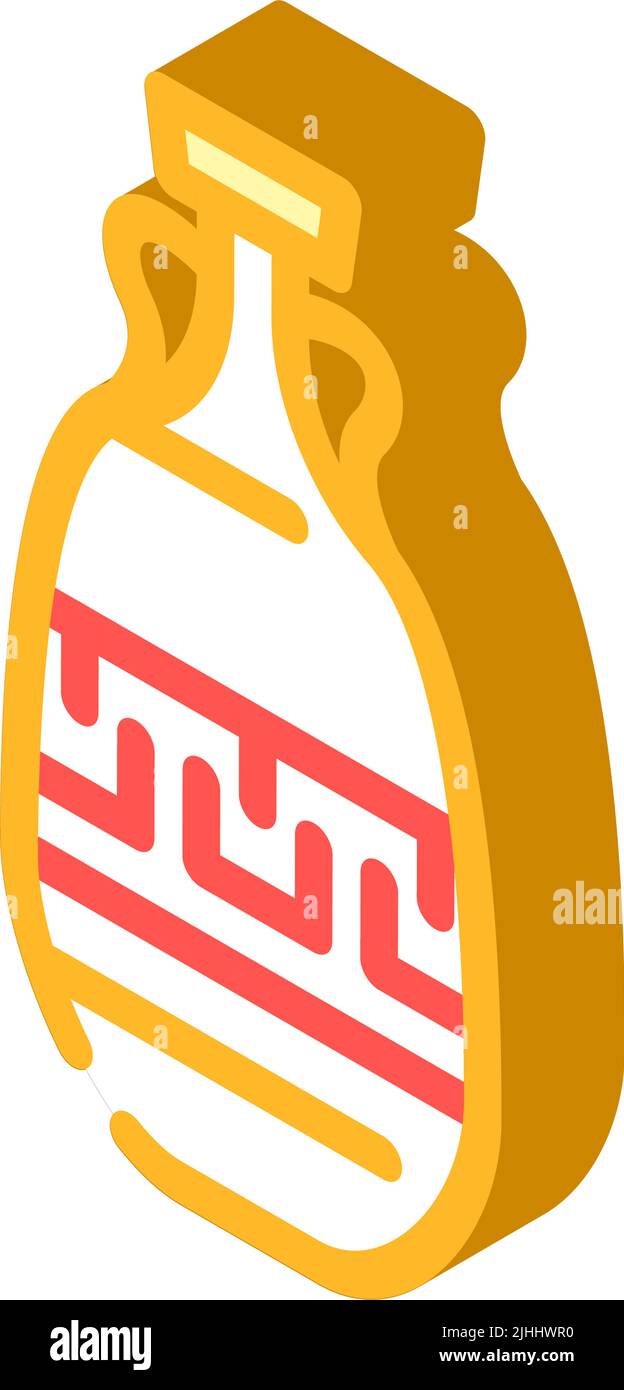 stylish amphora isometric icon vector illustration Stock Vector Image ...