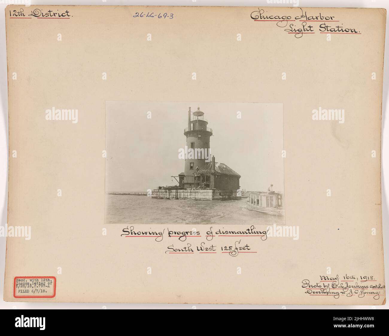Misc - Chicago. Chicago Harbor Light Station, Illinois. Showing ...